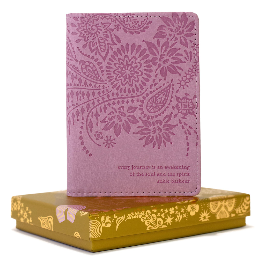 Moonlit Mauve Purple Passport Wallet