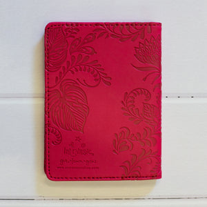 Radiant Ruby Red Passport Wallet