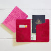 Radiant Ruby Red Passport Wallet