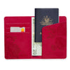 Radiant Ruby Red Passport Wallet