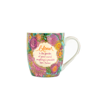Australian native ceramic mug for coffee, tea and chai - with inspirational message by Adèle Basheer