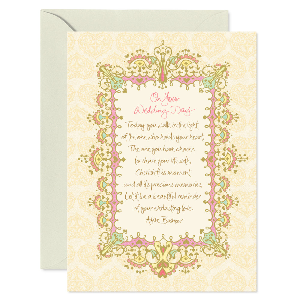 Wedding Greeting Card with Adele Basheer Message