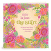 Intrinsic Motivational ‘just the start' Greeting Card - pink, green and yellow greeting card with floral illustrations and bees - Made in South Australia 
