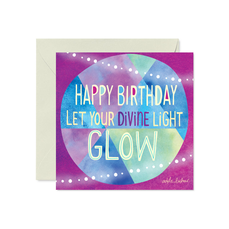 Intrinsic Purple Birthday Card