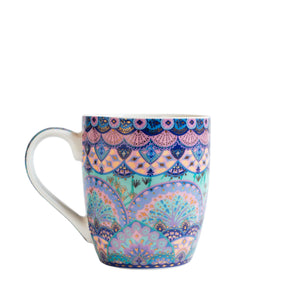 Inspirational ceramic coffee mugs with motivational message, bohemian pattern and gold foiling - South Australian business