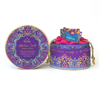 Intrinsic Intuition Affirmation Cards for Daily Wisdom - purple affirmation cards