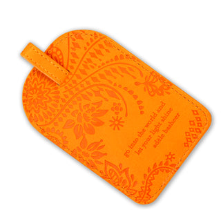 Intrinsic Sunrise Orange Boho Travel Luggage Tags