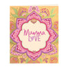 Intrinsic Mum Gift Tag-  Mini Greeting Card for Mum - Pink and Yellow card with gold foiling - Designed in South Australia