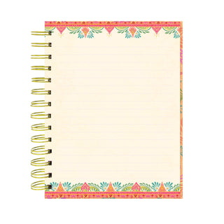 Intrinsic Live Life Wonderful Orange Spiral Lined Notebook