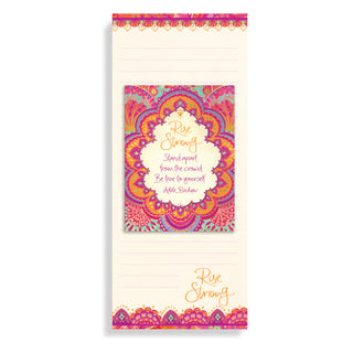 Australian Intrinsic Rise Strong Red and Pink Magnetic Shopping List Pad and To Do List