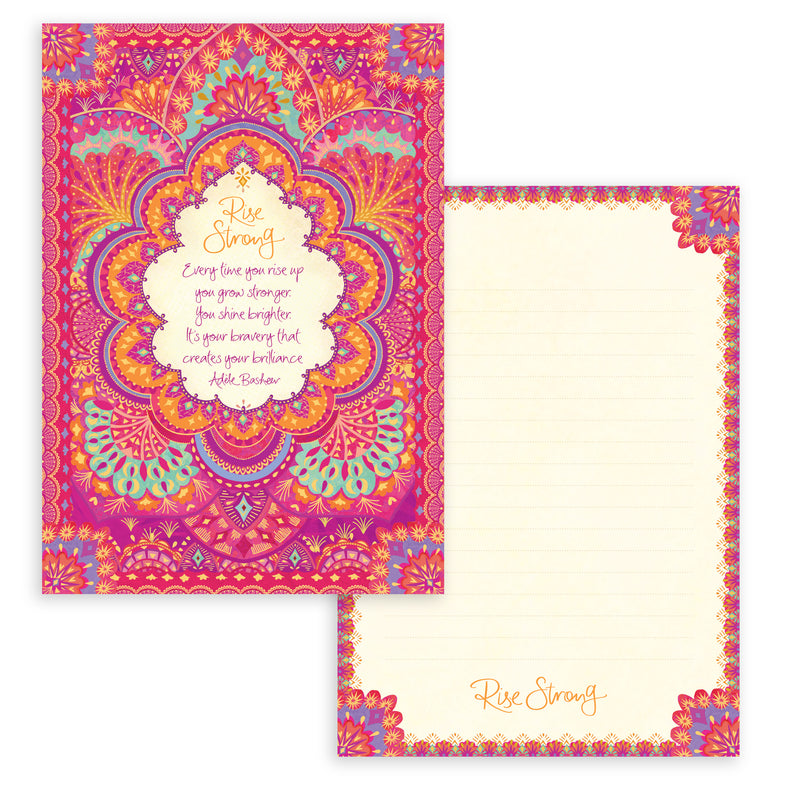 Rise Strong A5 Lined Writing Pad