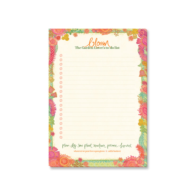 Intrinsic list pad for to do's, notes and reminders - Made in South Australia