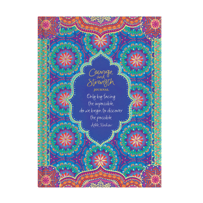 Intrinsic Courage & Strength Guided Theme Journal with Adèle Basheer quote