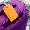 Intrinsic Sunrise Orange Travel Luggage Tag