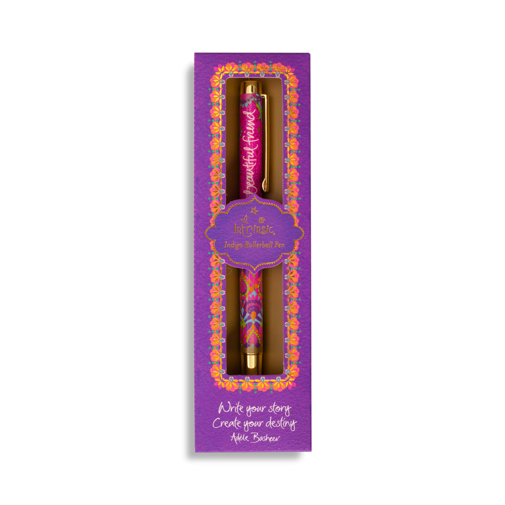 Intrinsic Beautiful Friend Purple Ink Rollerball Pen