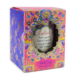 Intrinsic Hot Pink and Blue Gift Boxes Travel Mug