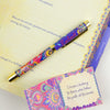 Intrinsic Believe Purple and Pink Patterned Pen with Matching Stationery