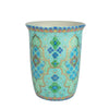 Turquoise Boho Patterned Ceramic Coffee Travel Mug