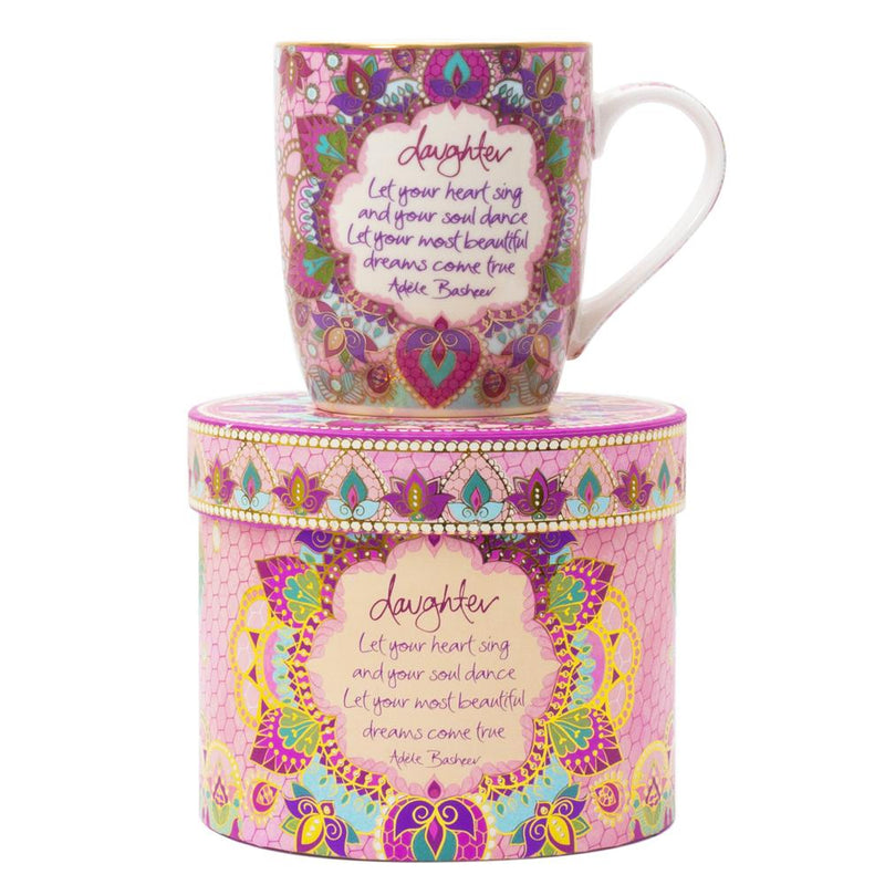 Intrinsic Pink and Purple Daughter Ceramic Coffee Mug
