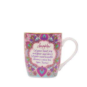 Intrinsic Pink and Purple Daughter Ceramic Coffee Mug