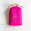 Intrinsic velour pink pouch for ocean blue essential coin purse