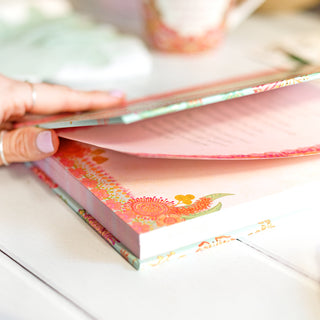 Intrinsic Adèle Basheer Garden Lover's A5 Gardener’s Journal Pages with Australian Wild Flowers and floral interior 