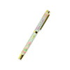 Soft Pastel Green, Lilac and Yellow Patterned Rollerball Pen with Indigo Ink