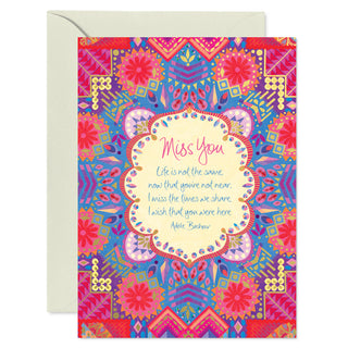 Intrinsic Miss You Friendship Inspirational Greeting Card