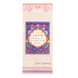 Australian Intrinsic New Beginnings Magnetic Shopping List Pad and To Do List