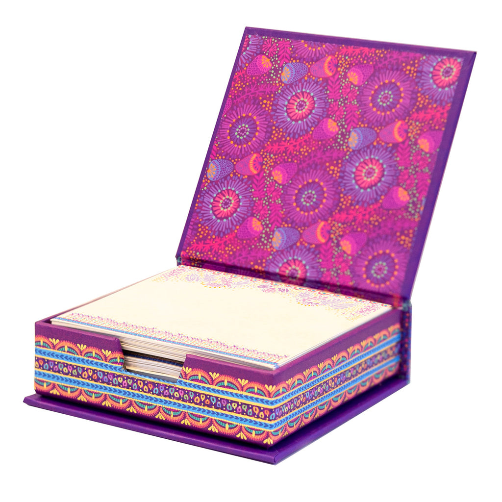 Intrinsic Purple Working From Home - New Beginnings Notepaper Box
