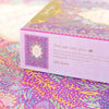 'Find your inner piece' purple 1000 Piece Jigsaw Puzzle Box with Adèle Basheer inspirational quote