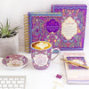 Intrinsic New Beginnings stationery range. Purple and blue illustrations with inspirational message.