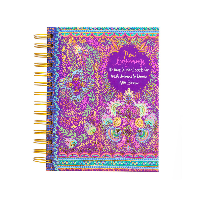 Intrinsic Purple New Beginnings Spiral Notebook