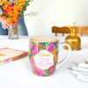 Australian native ceramic mug for coffee, tea and chai - with inspirational message by Adèle Basheer
