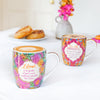 Inspirational ceramic coffee mugs with motivational message, colourful designs and gold foiling - South Australian business 