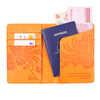 Intrinsic Sunrise Orange Boho Travel Passport Wallet