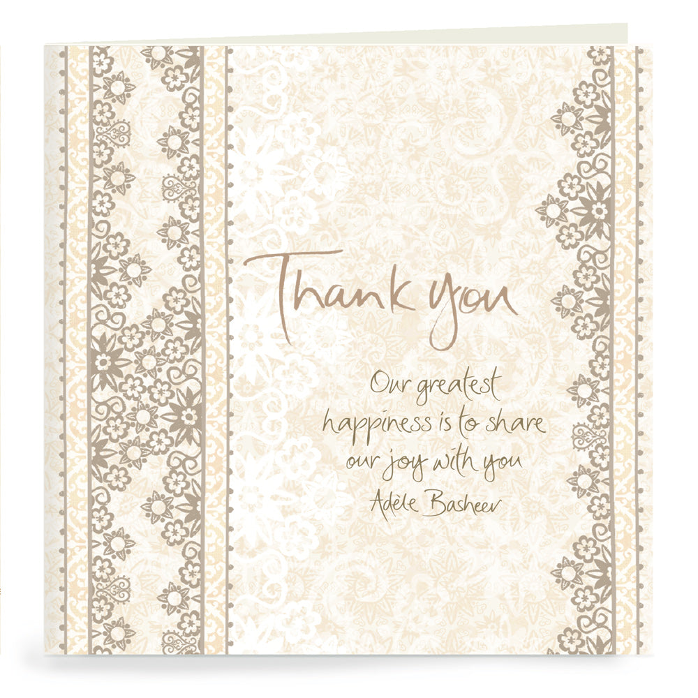 Wedding Thank You Cards - Set of 20