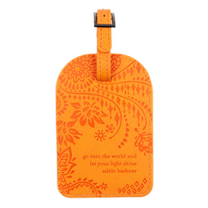 Intrinsic Sunrise Orange Boho Travel Luggage Tags