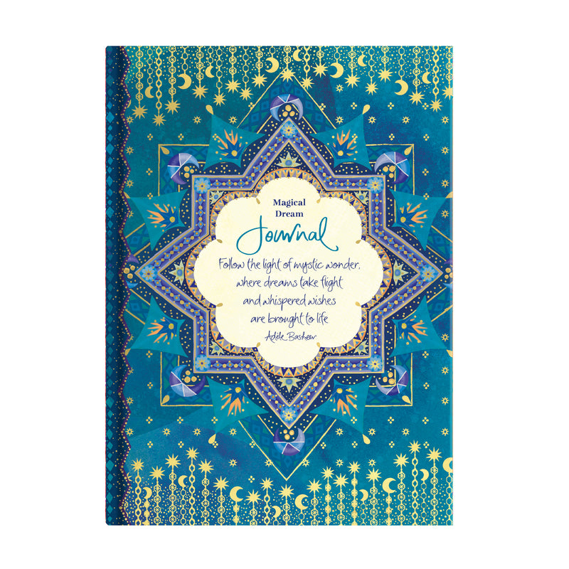Australian Intrinsic navy blue Magical Dream A5 Blank Journal with Adèle Basheer inspirational quote - Journaling gifts for stationery lovers 