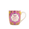 Gift for Mum/Mom - Mumma Love ceramic coffee and tea mug with heartfelt message for mothers - pink and orange