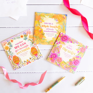 Intrinsic All Occassion Greeting Cards with Inspirational Messages by Adele Basheer -Colourful Floral illustrations -Made in South Australia 