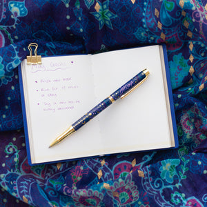 Intrinsic Destiny Rollerball pen with purple ink - thoughtful gift ideas for astrology lovers