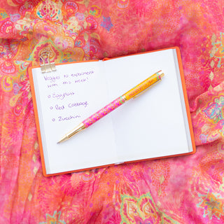 Intrinsic Wonderful You Ballpoint Pen - High quality pen with purple ink and colourful boho pattern