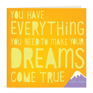Intrinsic-Dreams Come True Greeting Card