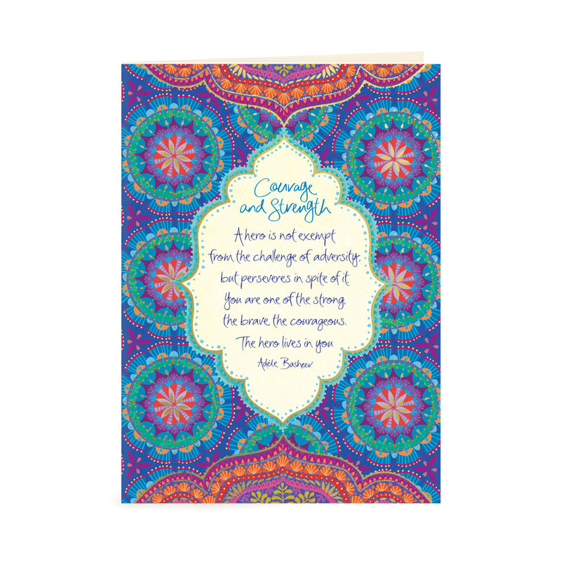 Intrinsic Courage & Strength Greeting Card with Adèle Basheer inspirational message