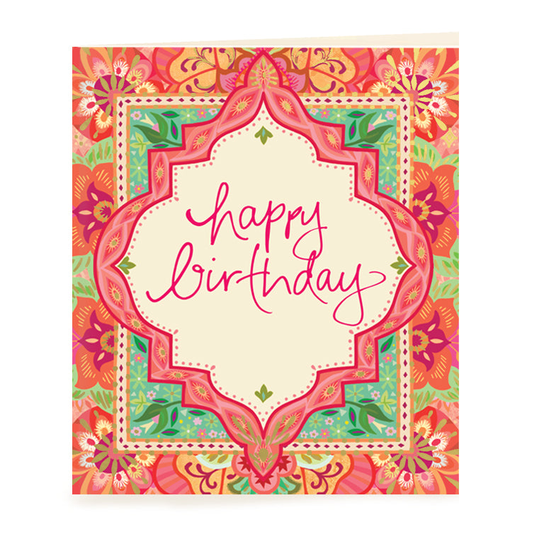 Intrinsic Adèle Basheer Happy Birthday Gift Tag Card