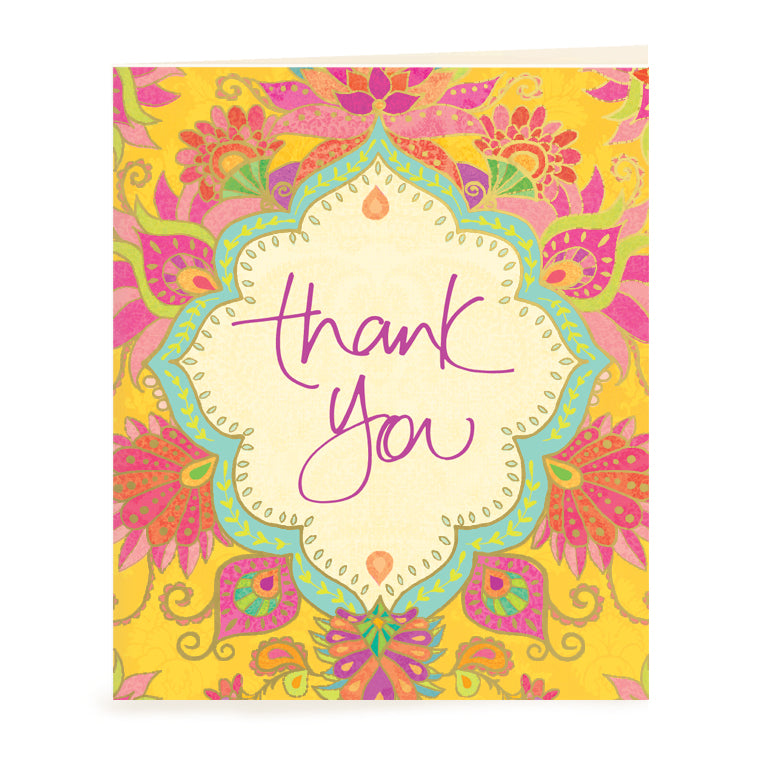 Intrinsic Thank You Gift Inspirational Yellow Gift Tag
