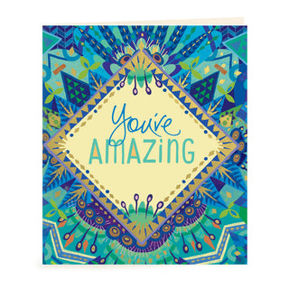 Intrinsic Inspirational You're Amazing Gift Tag by Adèle Basheer. Blank inside for your message. 