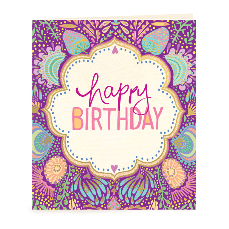 Intrinsic Adèle Basheer Happy Birthday Greeting Gift Tag