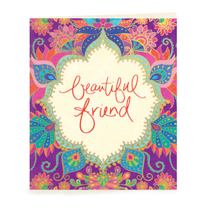 Intrinsic Adèle Basheer Beautiful Friend Gift Tag Card